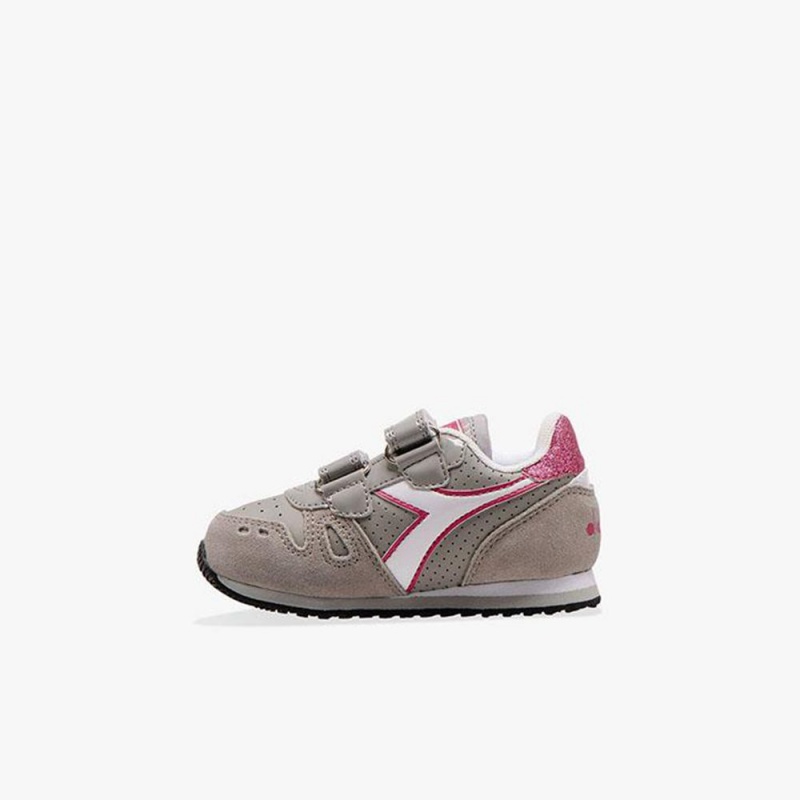 Diadora Simple Run Låga Sneakers Barn Grå | ROGNALX-51