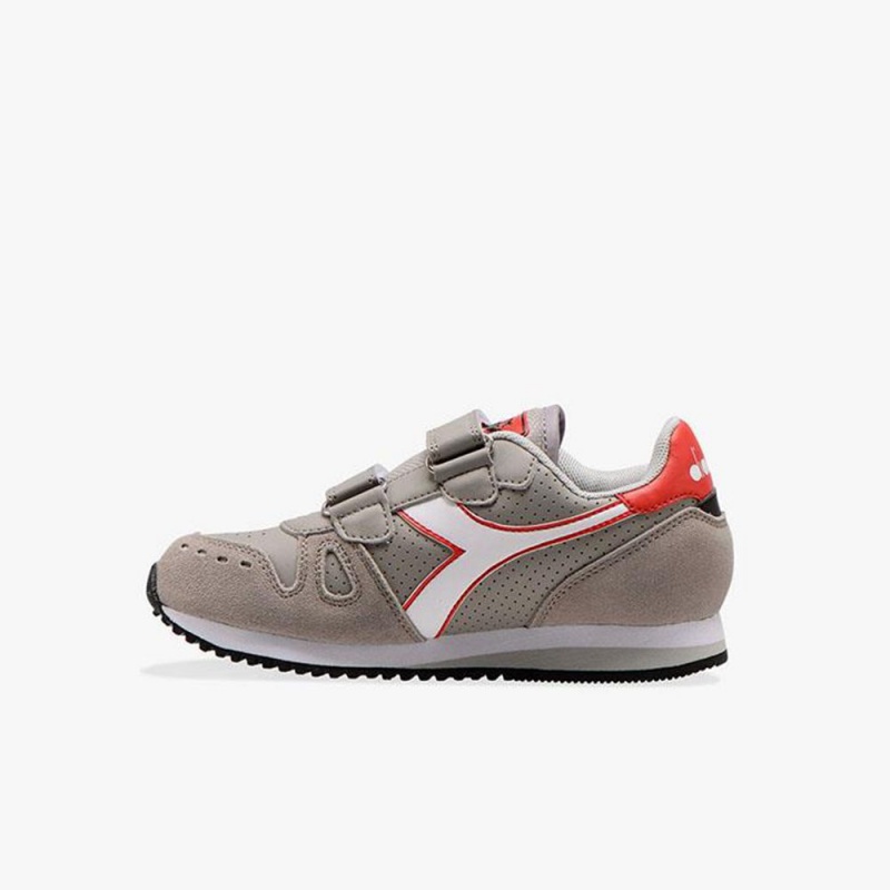 Diadora Simple Run Låga Sneakers Barn Grå | SRODJXQ-71