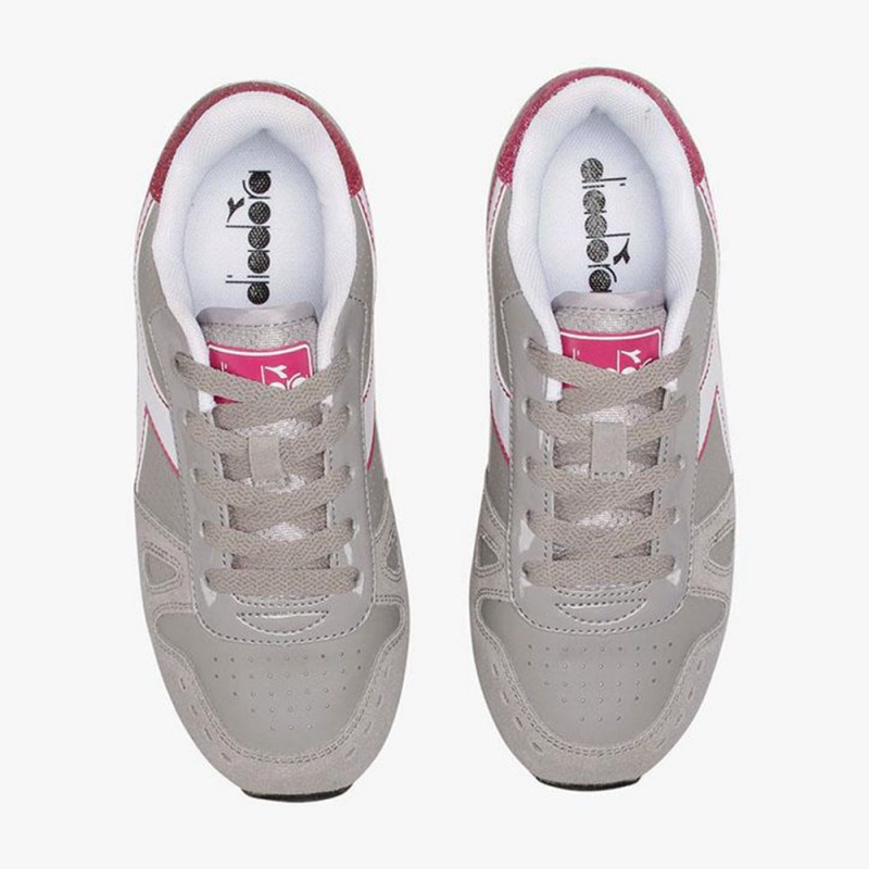 Diadora Simple Run Låga Sneakers Barn Grå | QNDRWMZ-49