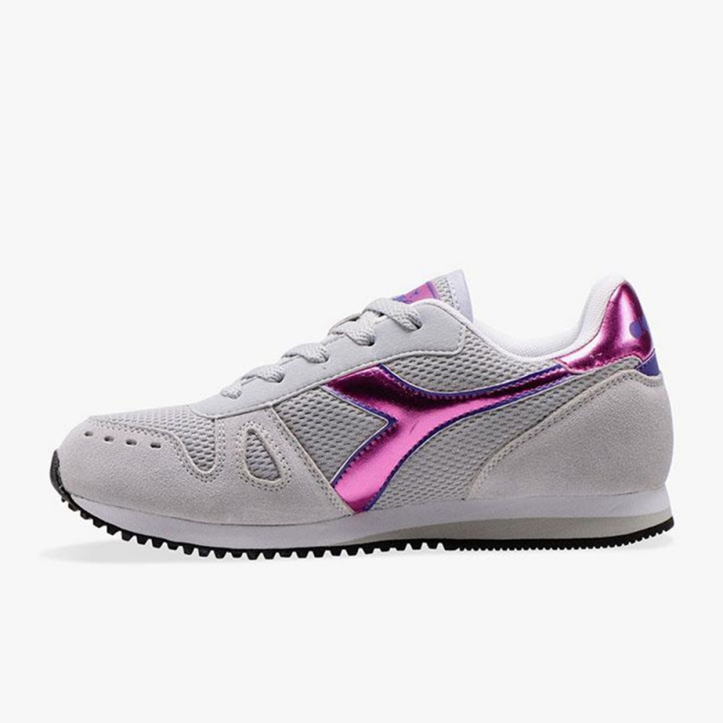 Diadora Simple Run Låga Sneakers Barn Grå | WHYNBSM-72