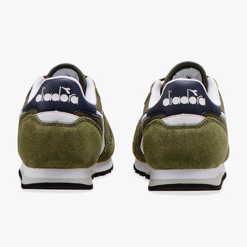 Diadora Simple Run Låga Sneakers Barn Gröna | GNMAKJX-18