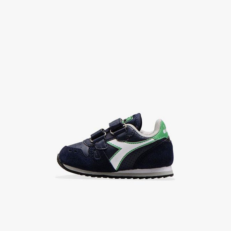 Diadora Simple Run Låga Sneakers Barn Marinblå | OQMTSRB-52