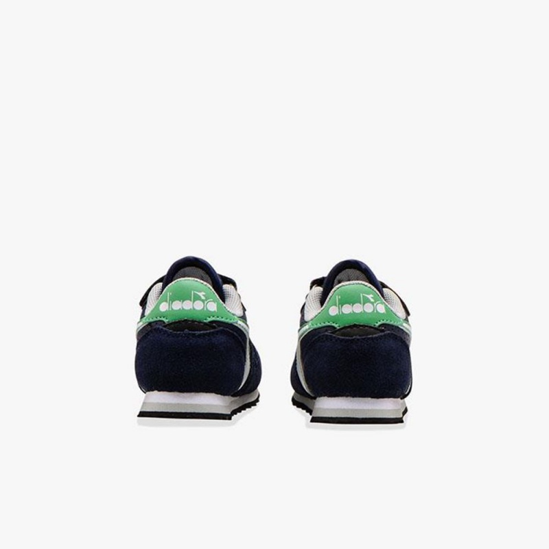 Diadora Simple Run Låga Sneakers Barn Marinblå | OQMTSRB-52