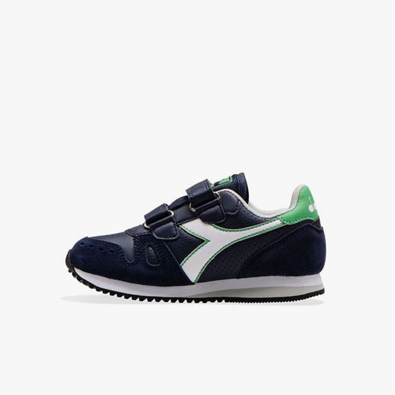 Diadora Simple Run Låga Sneakers Barn Marinblå | BDSHITR-64