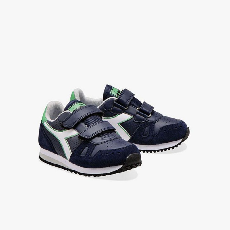 Diadora Simple Run Låga Sneakers Barn Marinblå | BDSHITR-64