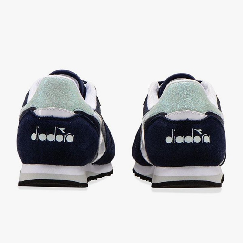 Diadora Simple Run Låga Sneakers Barn Marinblå | SYCBDGH-03