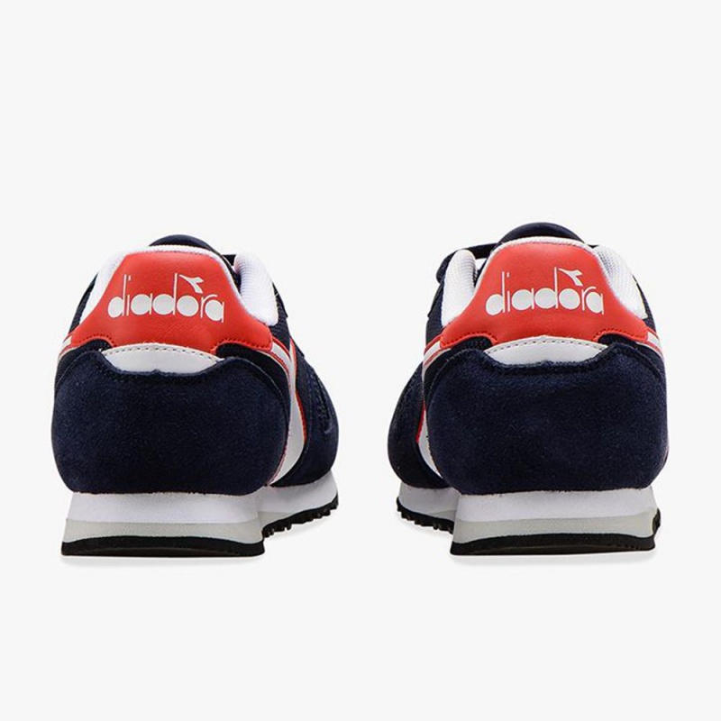 Diadora Simple Run Låga Sneakers Barn Marinblå | VUYPZWQ-05