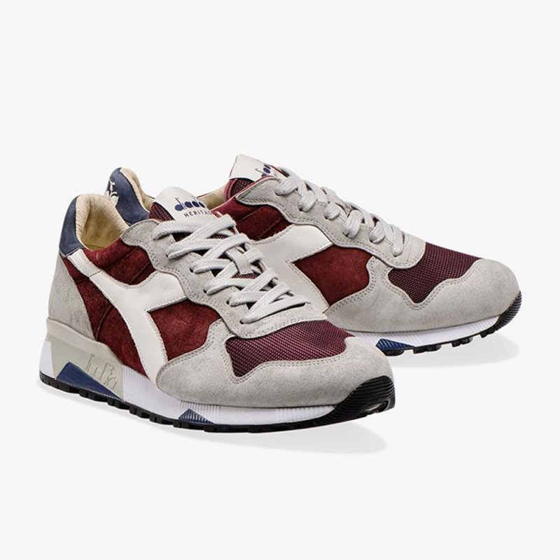 Diadora Trident Låga Sneakers Herr Röda | UWHVMXG-80